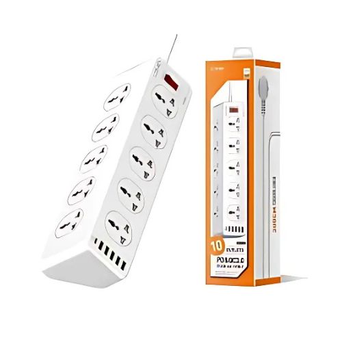 LDNIO SC10610 2Pin 10Port Power Strip