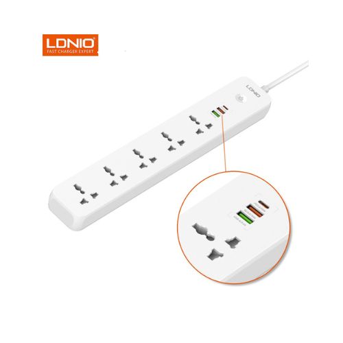 LDNIO SC5319 2Pin 5Ports 3USB Power Strip