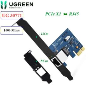 UGREEN Carte Réseau PCI Express Gigabit Ethernet à 1000 Mbps