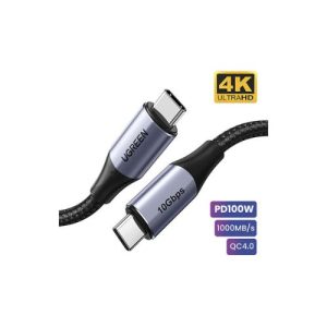 UGREEN US355 (80150) Type-C to C 100W USB 3.2 10Gbps Cable 1m
