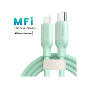 UGREEN US387 (20308) USB-C to Lightning Silicone Cable 1m (Green)