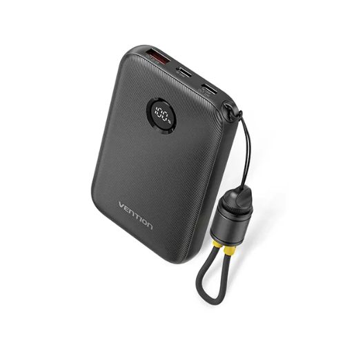 VENTION FKAB0-C 22.5W 10000mAh Power Bank with Cable (Black)