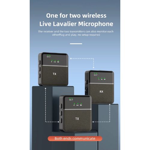 SX9 Mini Wireless Microphone For Type C & 3.5 Interface
