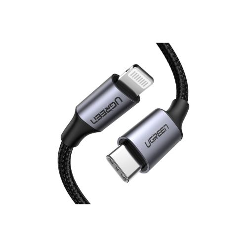 UGREEN US304 (60760) 1.5m Black Type C to Lightning Cable